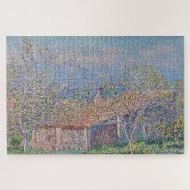 Claude Monets Gärtnerhaus in Antibes (1888) (Horizontal)