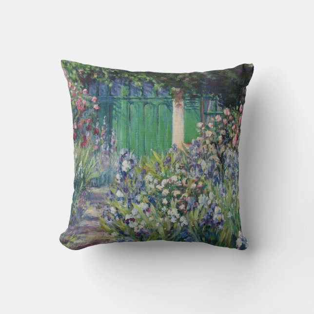 Claude Monets Haus | bezauberte den Eintritt, der Kissen (Vorderseite)