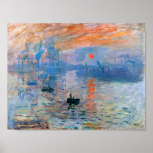 Claude Monets Impression, Sonnenaufgang (1872 Poster