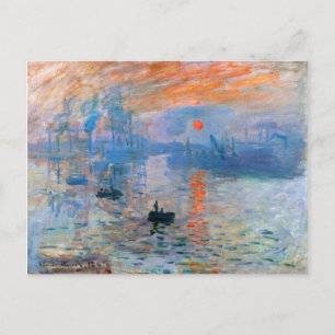 Claude Monets Impression, Sonnenaufgang (1872 Postkarte