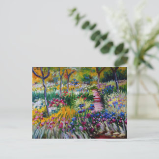 Claude Monet's Iris Garden Postcard Postkarte