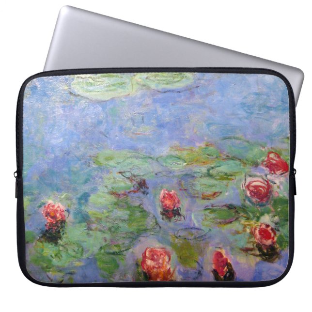 Claude Monets Lilies Laptopschutzhülle (Vorderseite)