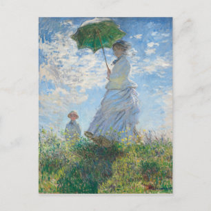 Claude Monets Madame Monet und ihr Sohn (1875) Postkarte