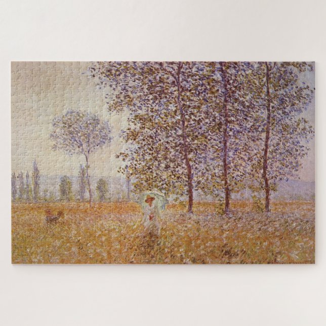 Claude Monets Pappeln in der Sonne (1887) (Horizontal)
