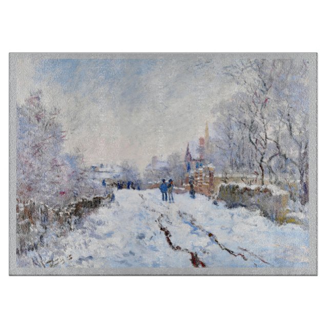 Claude Monets Schnee in Argentinien Schneidebrett (Vorderseite)
