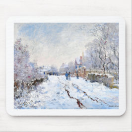 Claude Monets Schnee in der argentinischen Landsch Mousepad