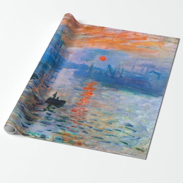 Claude Monets Sonnenaufgang Geschenkpapier (Ungerollt)