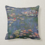 Claude Monets Water Lilies Kissen<br><div class="desc">Dieses Gemälde ist eine Reihe von Ölgemälden des französischen Impressionisten Claude Monet (1840-1926),  die Monets Blumengarten in Giverny darstellen und in den letzten dreißig Jahren seines Lebens den Schwerpunkt der künstlerischen Produktion Monets bildeten.</div>