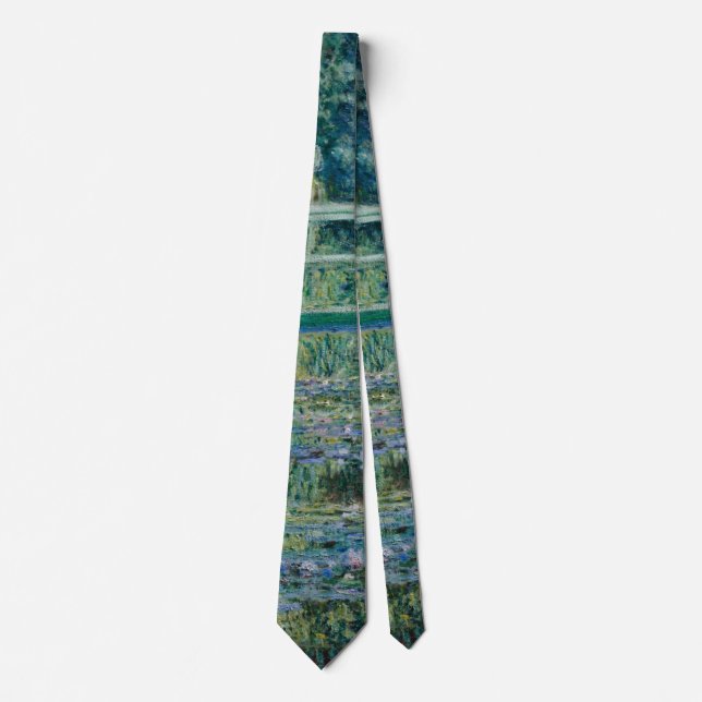 Claude Monets Water Lilies und Japanische Brücke Krawatte (Vorderseite)