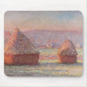 Claude Monets weißer Frostaufgang (Hystacks) Mousepad