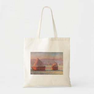 Claude Monets weißer Frostaufgang (Hystacks) Tragetasche