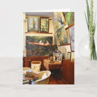 Claude Monets Zimmer in Frankreich