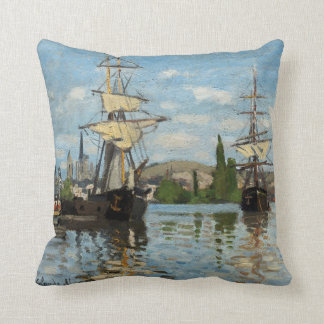 Claude Monetseeschiffs-Wurfs-Kissen Kissen