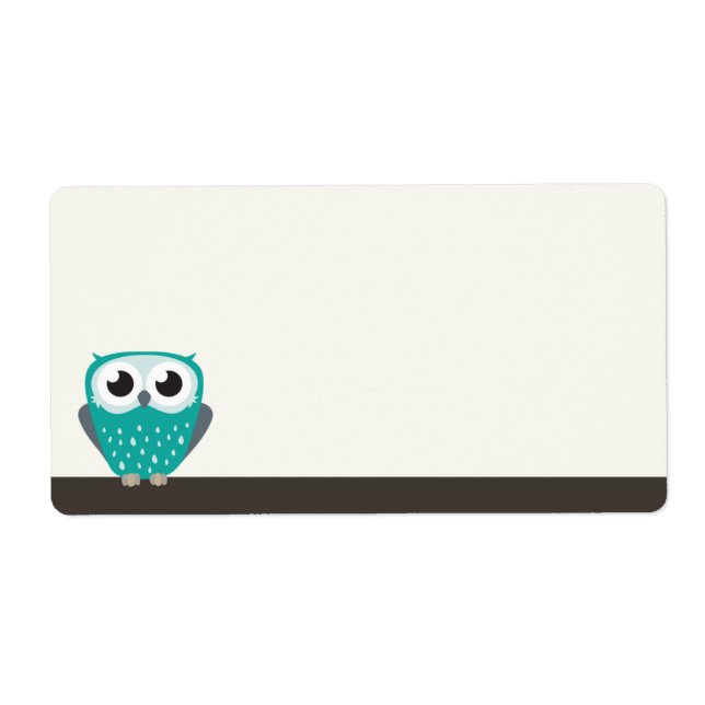 Claude the Little Owl | Leere Versandetiketten (Vorne)