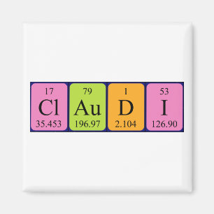 Claudi nom périodique de la table aimant