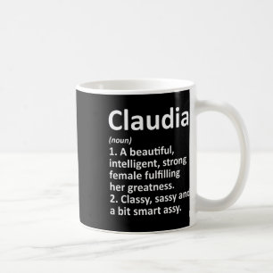 Claudia Definition Personalisierter Name Lustiges Kaffeetasse