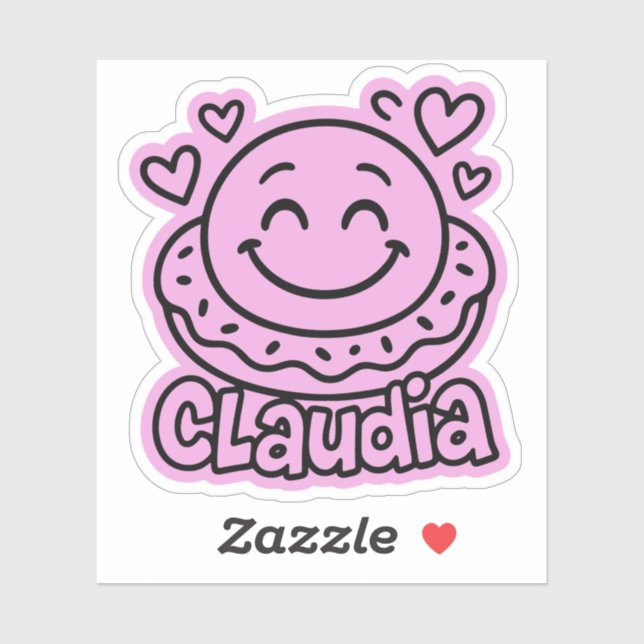 Claudia Doodle Emoji 2 Aufkleber (Blatt)