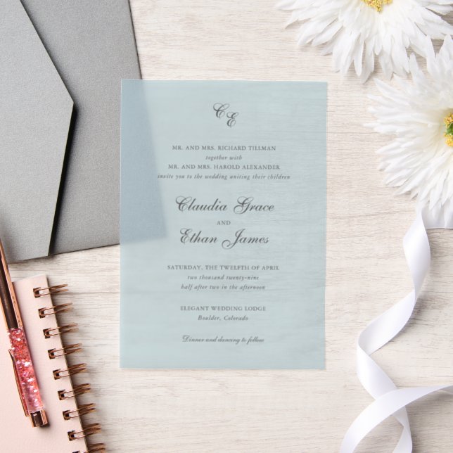 Claudia Powder Blue Elegante Wedding (Hochzeit)