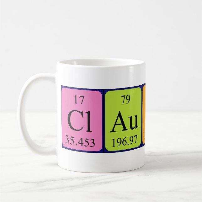 Claudina Periodenname Tasse (Links)