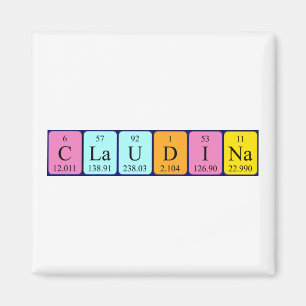 Claudina Periodina-NamenMagnet Magnet