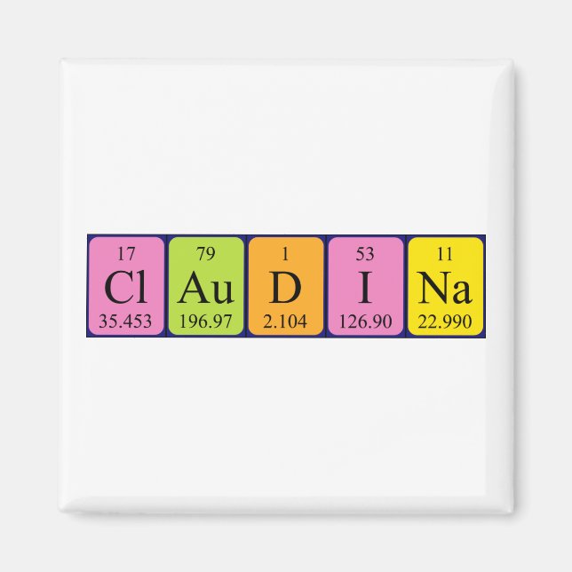 Claudina Periodina-NamenMagnet Magnet (Vorne)