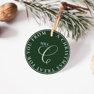 Claus Christmas Leckerei Grünen Weihnachten Geschenkanhänger
