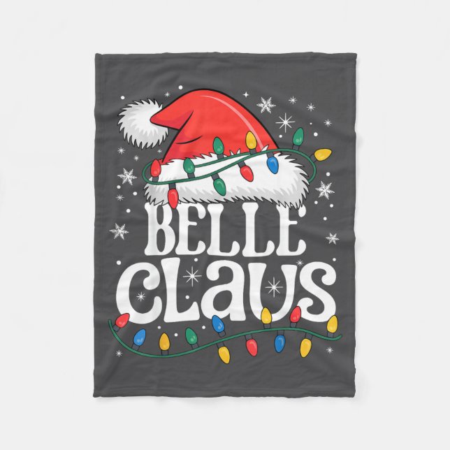Claus Funny Xmas Christmas Grandma Holiday Style  Fleecedecke (Vorderseite)