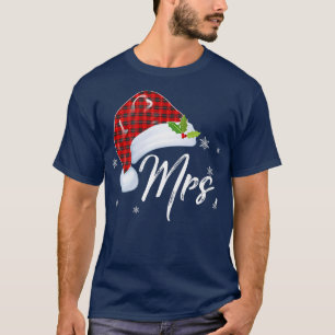 Claus & Mrs Weihnachtsmannmütze Christmas Matching T-Shirt