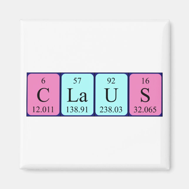 Claus Periodenmagnet Magnet (Vorne)