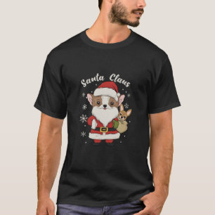 Claus santa und chihuahua T-Shirt