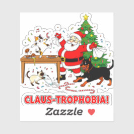 Claus-trophobia: Santa’s Cookie Chaos Crew Aufkleber