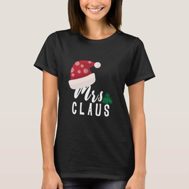 Claus und Claus feiern Weihnachten T-Shirt (Vorderseite)