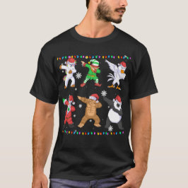 Claus und Elf und Freunde, die Weihnachten ausprob T-Shirt