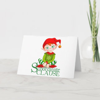 Clause subordonnée Carte de Noël (vide à l'intérie