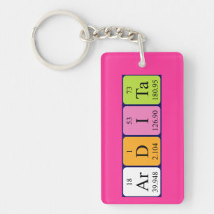 Clavier Ardita périodique nom de table
