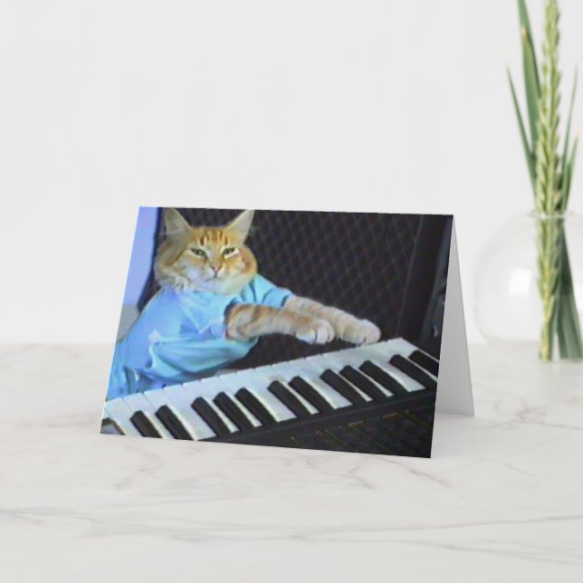 Clavier Cat Salutation / Cartes de Noël! (Devant)