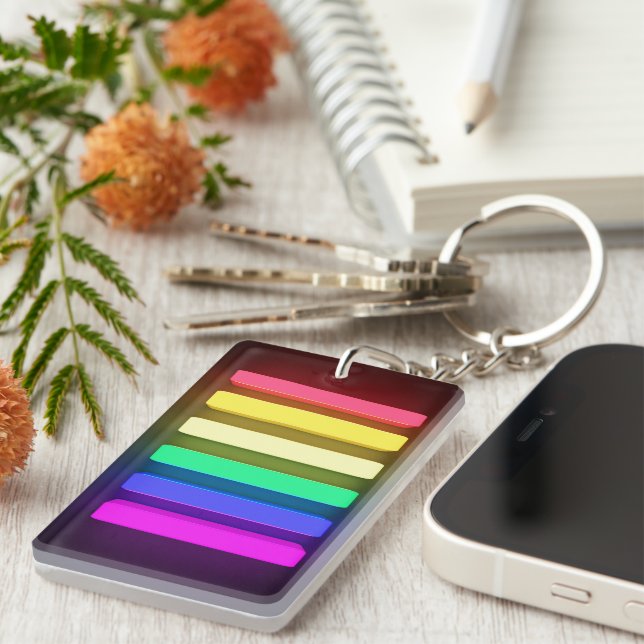 Clavier - Couleurs du drapeau LGBT Pride (Devant droit)