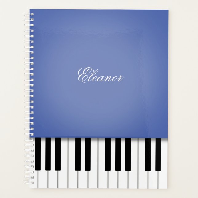 Clavier de musique de piano bleu Customisé (Devant)