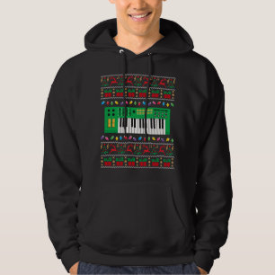 Clavier de musique laide de Noël Sweat lumières