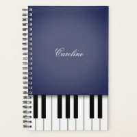 Clavier de piano bleu nuit Musique personnalisée
