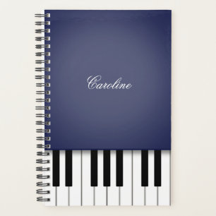 Clavier de piano bleu nuit Musique personnalisée