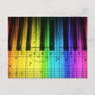 Clavier de piano et invitation de notes de musique