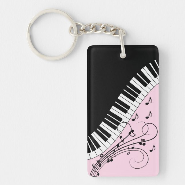 Clavier de piano noir et blanc Design de musique r (Devant)