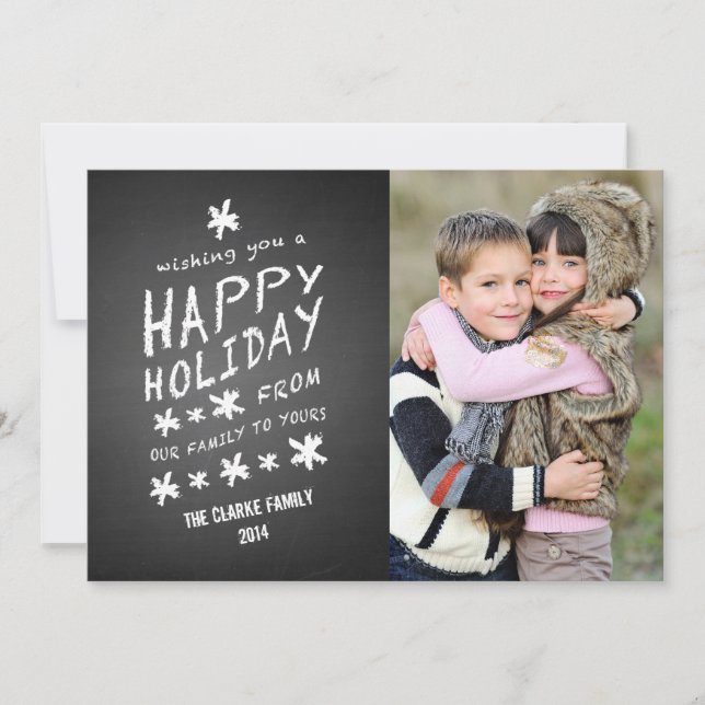 CLAVIER HAPPY HOLIDAY CARTE PHOTO (Devant)