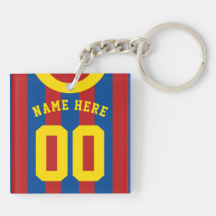 Clavier Jersey de football personnalisé, rouge et