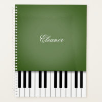 Clavier Moss Green Piano Music Customisé