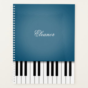 Clavier Peacock Blue Piano Music Customisé