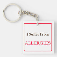 Clavier recto verso - Je souffre d'allergies