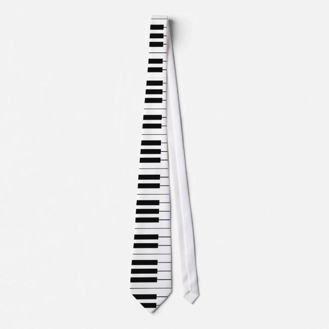 Clavier / Touches de piano : cravate personnalisée (Devant)