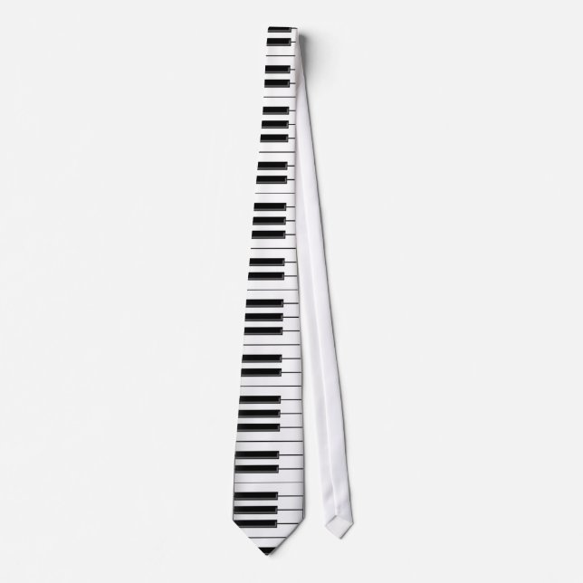 Clavier / Touches de piano : cravate personnalisée (Devant)